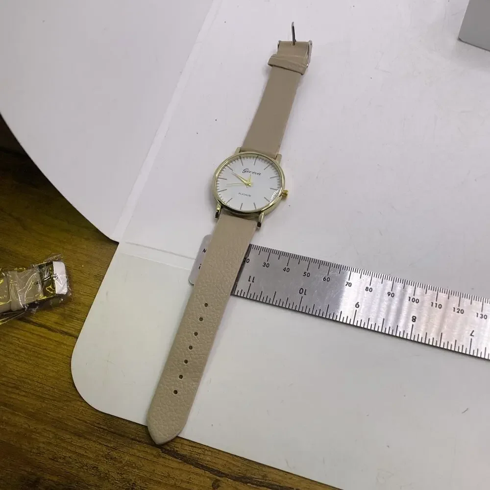 Geneva Gold Tone Watch Works New Battery